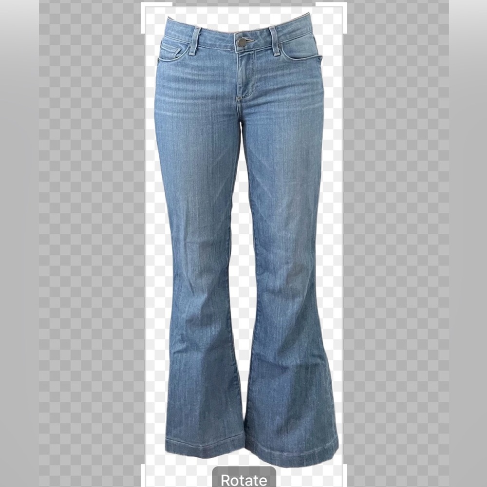 PAIGE Women's Blue Boot Cut Jeans